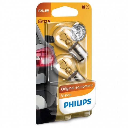 Philips Original Vision +30% 12V P21/4W signalizačná autožiarovka - 2ks