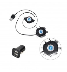 Nabíjačka USB kábel UNI vyťahovacia