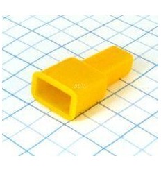 Návlek izolačný na kolík 6,3mm - žltý