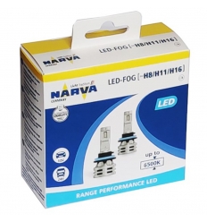 NARVA LED FOG H8/H11/H16 12V-24V 6500K RANGE PERFORMANCE 2ks/balenie