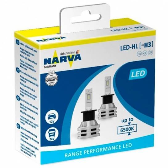 NARVA LED H3 12V-24V 6500K RANGE PERFORMANCE 2ks/balenie