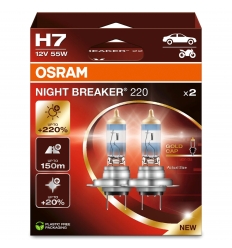 Osram Night Breaker Laser 220 H7 +220% 2ks/balenie