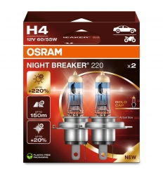 Osram Night Breaker Laser 220 H4 +220% 2ks/balenie