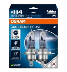 Osram Cool Blue Boost H4 12V 60/55W 62193CBB-HCB - 2ks