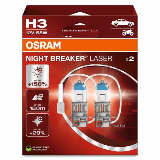 Osram Night Breaker Laser H3 +150% 2ks/balenie