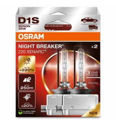 Osram Xenónova výbojka D1S Night Breaker Laser Xenarc 2ks/balenie