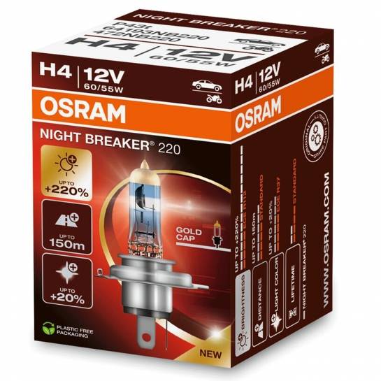 Osram Night Breaker Laser 220 H4 +220%