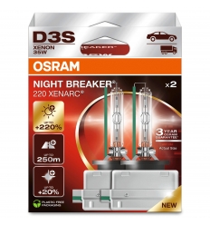 Osram Xenarc Night Breaker Laser D3S +220% xenónova výbojka 2ks/balenie