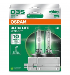OSRAM D3S XENÓNOVÁ VÝBOJKA ULTRA LIFE 66340ULT-HCB - 2KS , 10 ROKOV ZÁRUKA