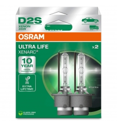 OSRAM XENÓNOVÁ VÝBOJKA D2S ULTRA LIFE 66240ULT-HCB - 2KS , 10 ROKOV ZÁRUKA