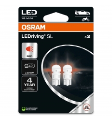 Osram LEDriving Standard 2880R-02B RED 12V W5W