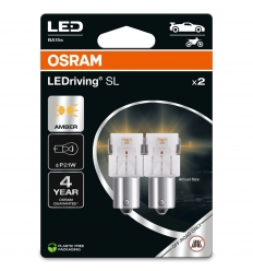 Osram LEDriving Premium 7556YE-02B 12V 2W BA15s Amber P21W