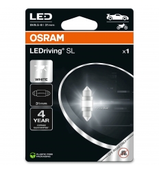 Osram LEDriving SL 6438DWP-01B 12V 1W 6000K 31mm Cool White