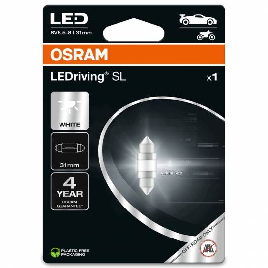 Osram LEDriving SL 6438DWP-01B 12V 1W 6000K 31mm Cool White