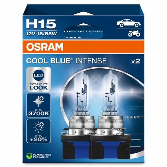 OSRAM COOL BLUE INTENSE NEXTGEN H7 +100% 2KS/BALENI15