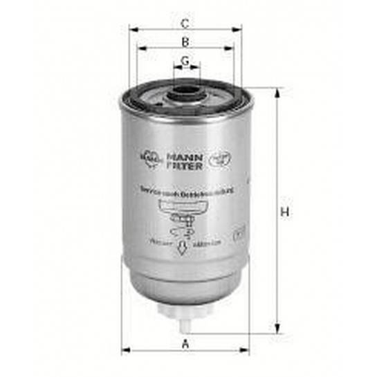 filter paliva mann WK 842/2