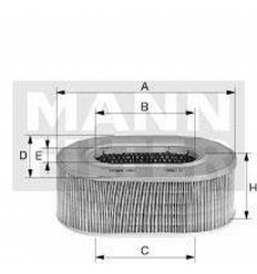 Vzduchový filter mann C 3338
