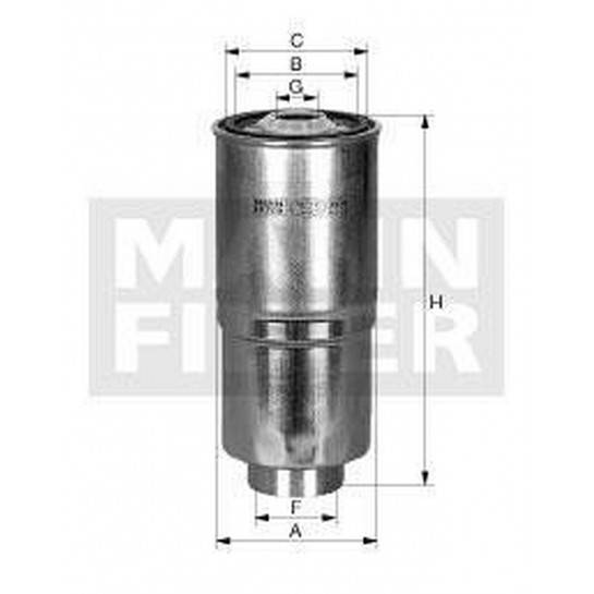 filter paliva mann WK 845/2